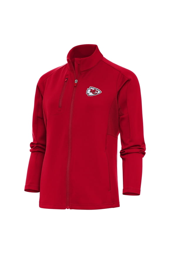 Women's Antigua Red Kansas City Chiefs Generation Full-Zip Jacket