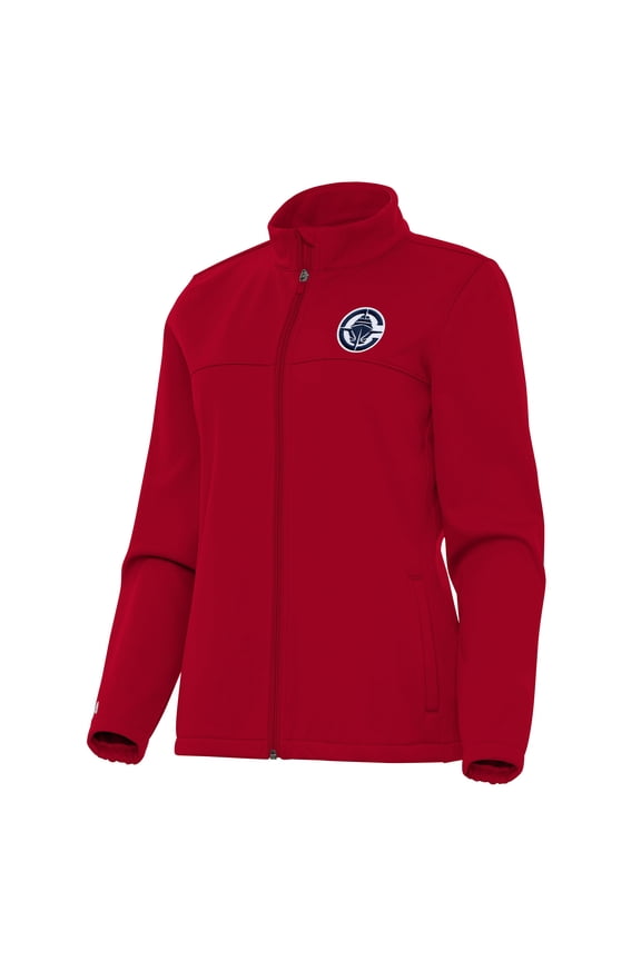 Women's Antigua Red LA Clippers Links 2 Full-Zip Golf Jacket