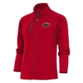 thumbnail image 1 of Women's Antigua Red Minnesota Wild Team Logo Generation Full-Zip Jacket, 1 of 1