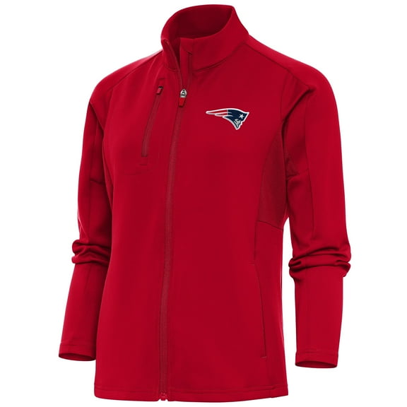Women's Antigua Red New England Patriots Generation Full-Zip Jacket