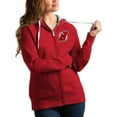 thumbnail image 1 of Women's Antigua Red New Jersey Devils Team Victory Full-Zip Hoodie, 1 of 1