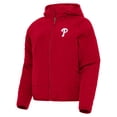 thumbnail image 1 of Women's Antigua Red Philadelphia Phillies Universe Full-Zip Hoodie Jacket, 1 of 1