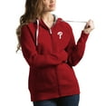thumbnail image 1 of Women's Antigua Red Philadelphia Phillies Victory Full-Zip Hoodie, 1 of 1