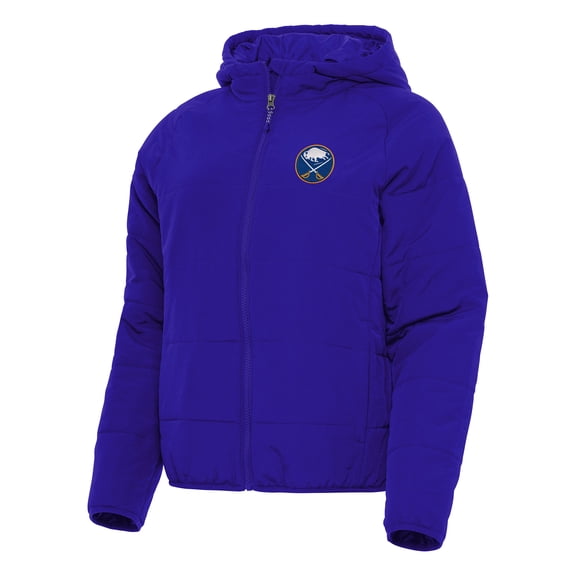 Women's Antigua Royal Buffalo Sabres Universe Full-Zip Puffer Jacket