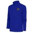 thumbnail image 1 of Women's Antigua  Royal Chicago Cubs Brushed Metallic Tribute Half-Zip Pullover Top, 1 of 1