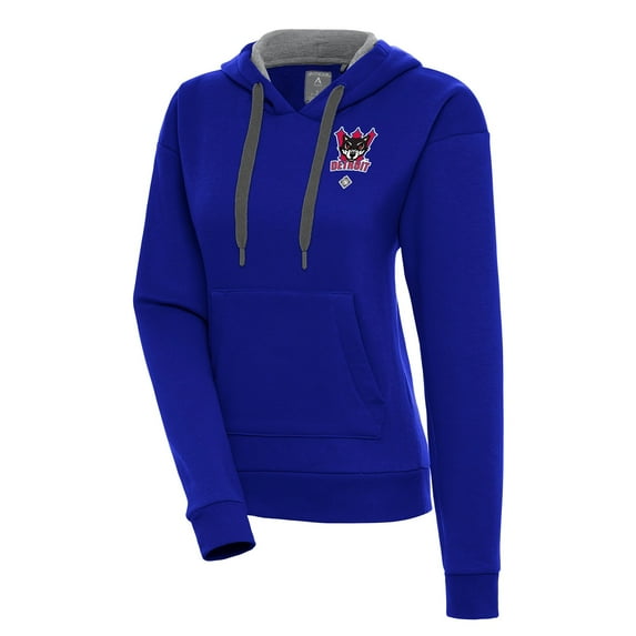 Women's Antigua Royal Detroit Wolves Victory Pullover Hoodie