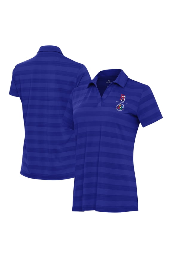 Women's Antigua Royal Dominican Republic Baseball Tunnel Polo