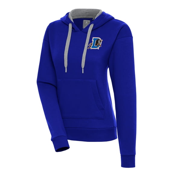 Women's Antigua Royal Durham Bulls Victory Pullover Hoodie