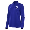 thumbnail image 1 of Women's Antigua  Royal Indianapolis Colts Reprocess Quarter-Zip Top, 1 of 1
