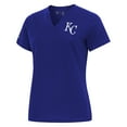 thumbnail image 1 of Women's Antigua  Royal Kansas City Royals Notch Neck T-Shirt, 1 of 1