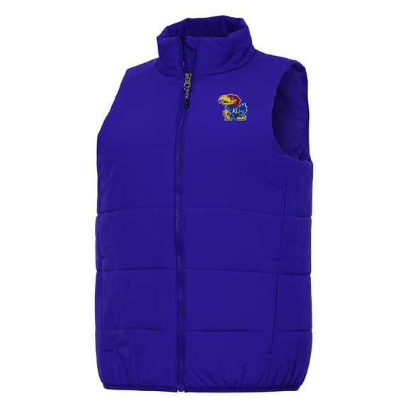 Women's Antigua Royal Kansas Jayhawks Experience Full-Zip Vest
