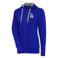 thumbnail image 1 of Women's Antigua  Royal Los Angeles Dodgers Brushed Metallic Victory Full-Zip Hoodie, 1 of 1