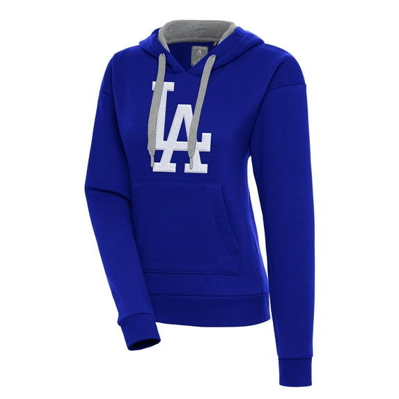 Women's Antigua Royal Los Angeles Dodgers Victory Pullover Hoodie