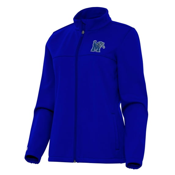 Women's Antigua Royal Memphis Tigers Links 2 Full-Zip Golf Jacket