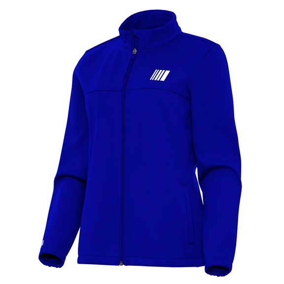 Women's-Antigua Royal NASCAR Merchandise Links 2 Full-Zip Golf Jacket