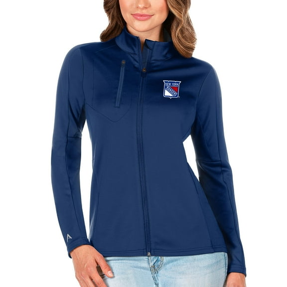 Women's Antigua Royal New York Rangers Generation Full-Zip Pullover Jacket