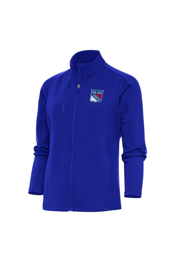 Women's Antigua Royal New York Rangers Team Logo Generation Full-Zip Jacket
