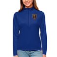 thumbnail image 1 of Women's Antigua Royal Real Salt Lake Tribute Quarter-Zip Pullover Top, 1 of 1