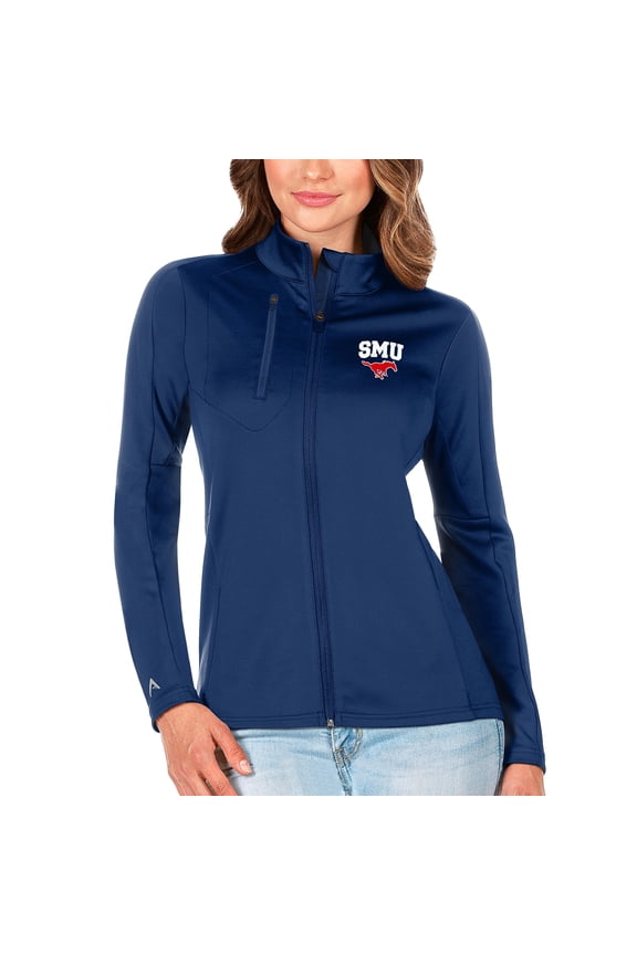 Women's Antigua Royal SMU Mustangs Generation Full-Zip Jacket