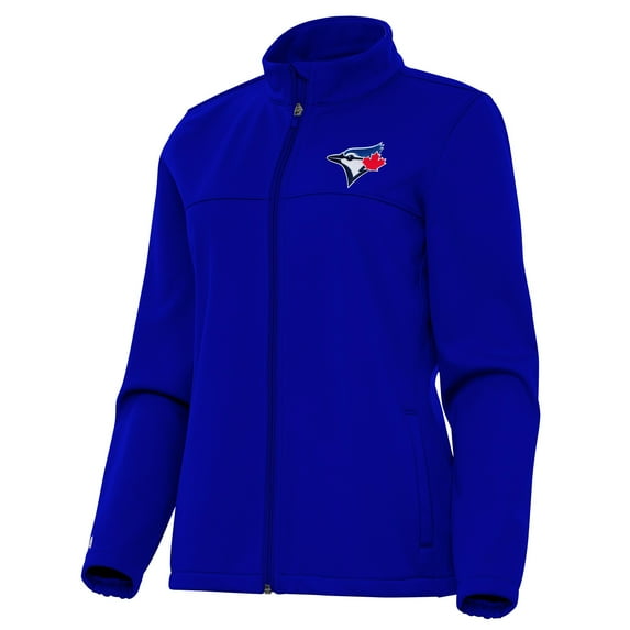 Women's Antigua Royal Toronto Blue Jays Links 2 Golf Full-Zip Jacket