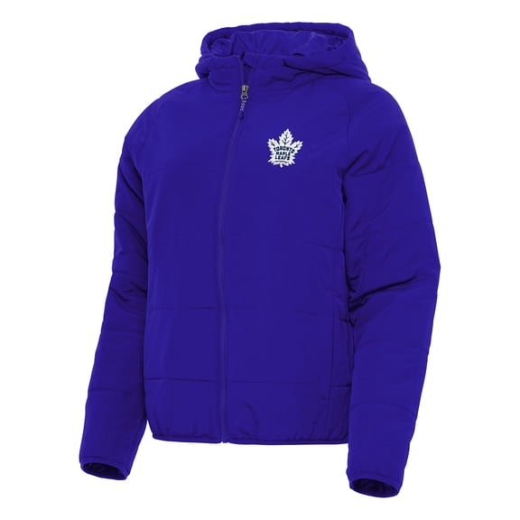 Women's Antigua Royal Toronto Maple Leafs Universe Full-Zip Puffer Jacket