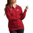 thumbnail image 1 of Women's Antigua Scarlet Ohio State Buckeyes Victory Full-Zip Hoodie, 1 of 1