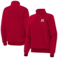 thumbnail image 1 of Women's Antigua  Scarlet Rutgers Scarlet Knights Victory Quarter-Zip Sweatshirt, 1 of 3