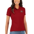 thumbnail image 1 of Women's Antigua Scarlet San Francisco 49ers Legacy Pique Polo, 1 of 1