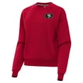 thumbnail image 1 of Women's  Antigua  Scarlet San Francisco 49ers Victory Pullover Sweatshirt, 1 of 2