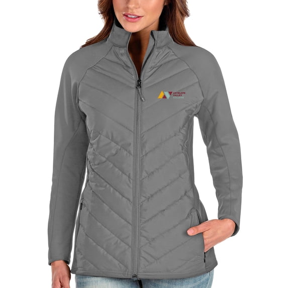 Women's Antigua Steel Antelope Valley College Altitude Full-Zip Jacket