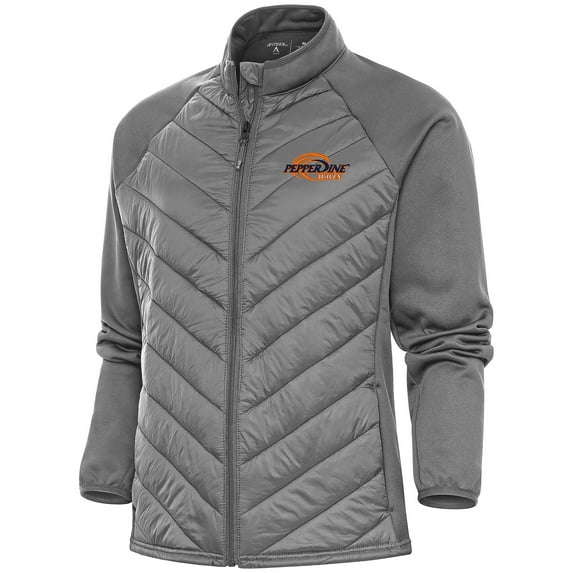 Women's Antigua Steel Pepperdine Waves Altitude Full-Zip Jacket