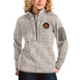 thumbnail image 1 of Women's Antigua Tan Atlanta United FC Fortune Quarter-Zip Pullover Jacket, 1 of 1