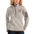 thumbnail image 1 of Women's Antigua Tan New York Red Bulls Fortune Quarter-Zip Pullover Jacket, 1 of 1