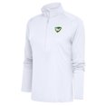 thumbnail image 1 of Women's Antigua  Wayne State Warriors White Tribute Half-Zip Top, 1 of 1