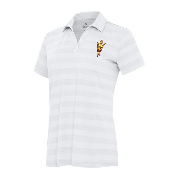 Women's Antigua White Arizona State Sun Devils Tunnel Polo