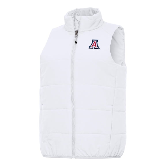 Women's Antigua White Arizona Wildcats Experience Full-Zip Vest