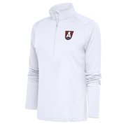 Womens Antigua White Atlanta Dream Tribute Half-Zip Top
