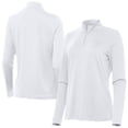 thumbnail image 1 of Women's Antigua  White Atlanta Falcons Reprocess Quarter-Zip Top, 1 of 4