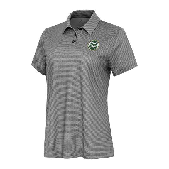 Women's Antigua White/Black Colorado State Rams Rings Polo
