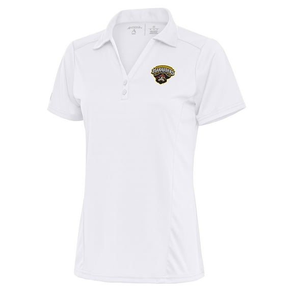 Women's Antigua White Bradenton Marauders Tribute Polo