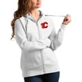 thumbnail image 1 of Women's Antigua White Calgary Flames Victory Full-Zip Hoodie, 1 of 1