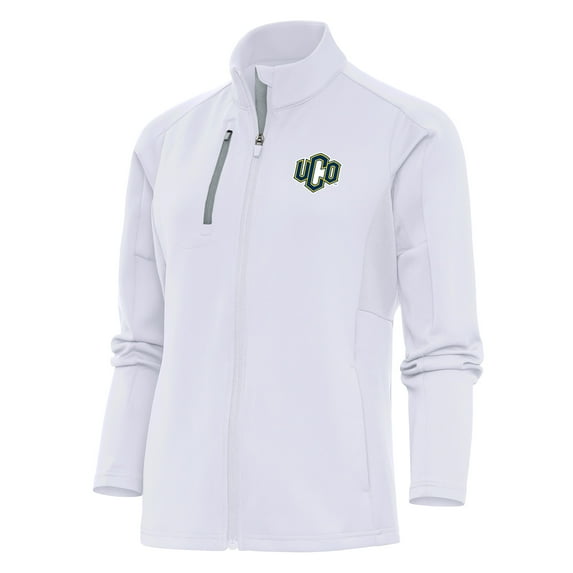 Women's Antigua White Central Oklahoma Bronchos Generation Full-Zip Jacket