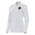 thumbnail image 1 of Women's Antigua White Chicago Blackhawks Continual Full-Zip Jacket, 1 of 1