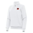 thumbnail image 1 of Women's Antigua  White Cincinnati Bengals Victory Quarter-Zip Top, 1 of 1