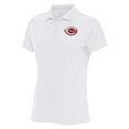 thumbnail image 1 of Women's Antigua White Cincinnati Reds Logo Legacy Pique Polo, 1 of 1