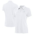 thumbnail image 1 of Women's Antigua  White Cleveland Browns Reprocess Polo, 1 of 4