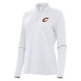 thumbnail image 1 of Women's Antigua White Cleveland Cavaliers Reprocess Quarter-Zip Top, 1 of 1