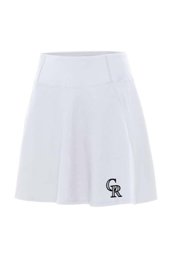 Women's Antigua White Colorado Rockies Chip Skort