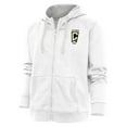 thumbnail image 1 of Women's Antigua White Columbus Crew Logo Victory Full-Zip Hoodie, 1 of 1