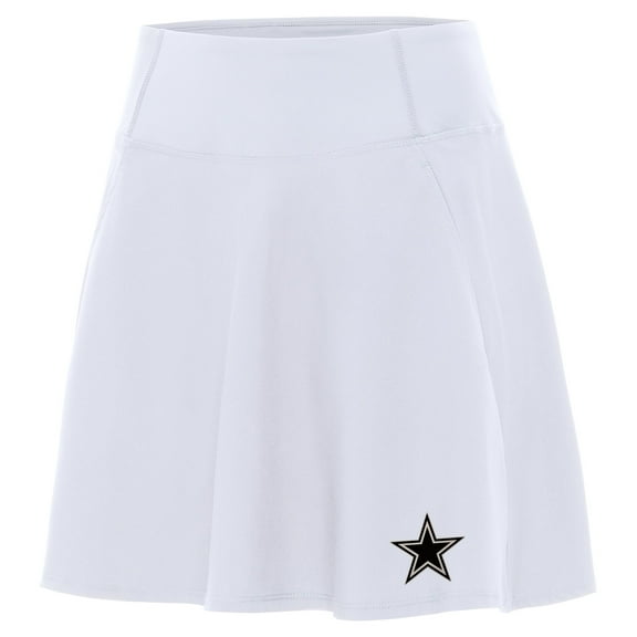 Women's Antigua White Dallas Cowboys  Brushed Carbon Chip Skort
